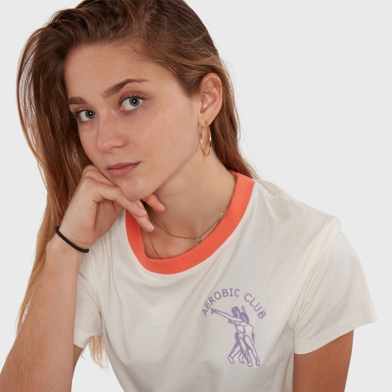 Aerobic Club embroidery T-Shirt