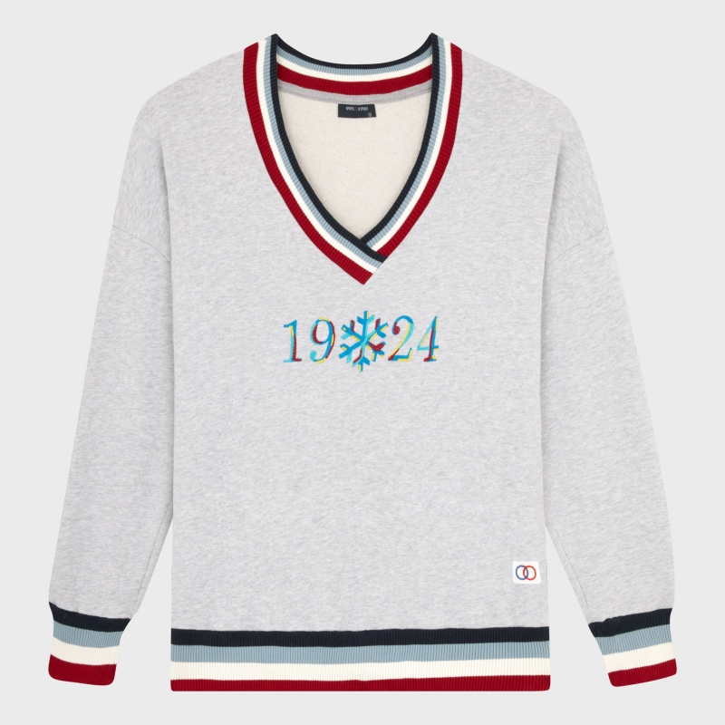 1924 Flake V-neck sweatshirt